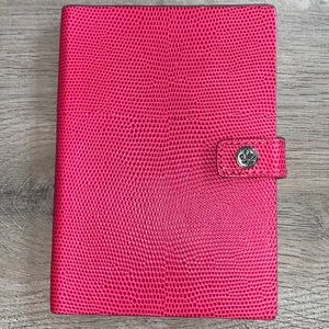 Club Monaco Pink Leather Bound Book